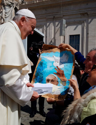 El Papa Francisco y José Ángel. 16-05-2018